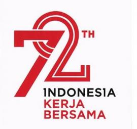 Mengusung Indonesia Kerja Bersama, Ini Tema dan Logo HUT ke-72 RI